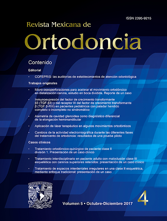 Go to journal home page - Revista Mexicana de Ortodoncia